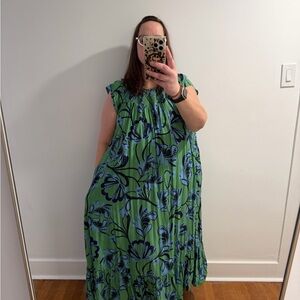 By Anthropologie Arielle Sleep floral Maxi Dress 1X